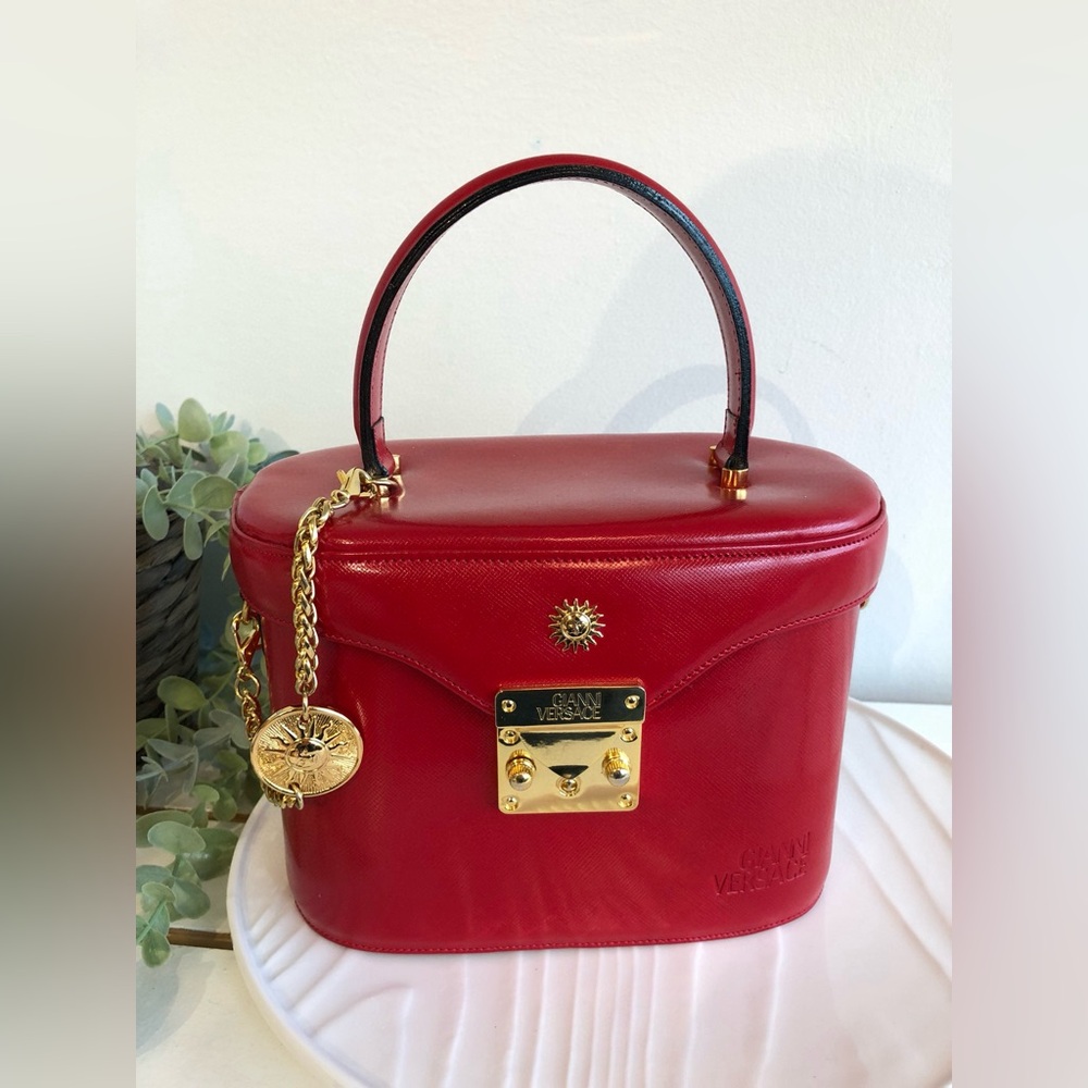 Versace Red and Gold Mini Bag